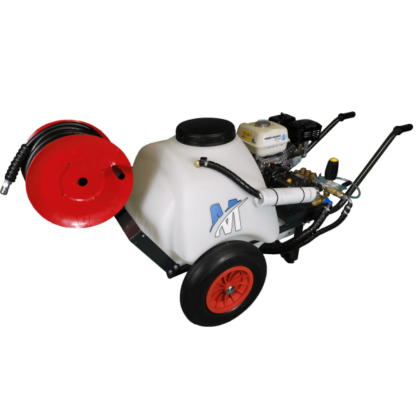 MINI 125L BOWSER + 2200PSI 14LPM + 20M REEL COMP WASHER - Image 2
